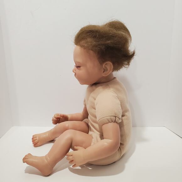 Sleeping 20 Inch Silicone Baby Realistic Cloth Torso Life-Like Baby Doll - Picture 13 of 16